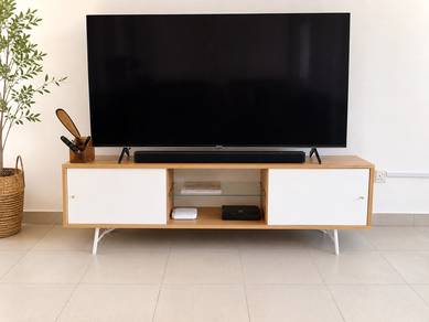 Rak TV IKEA Svenarum Bamboo White (Muji Style)