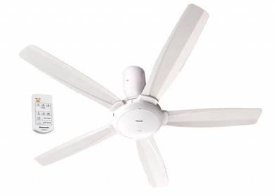 New Panasonic 5-blade remote ceiling Fan ( white )