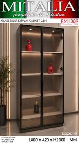Quality 2 Glass Door Display Cabinet With Led 
