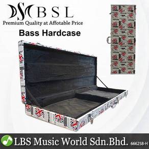 BSL Bass Guitar Hardcase Designed Rectangle, Stand