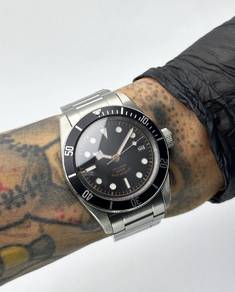 Custom Seiko Mod 41mm No Logo Black Gold Smiley BB