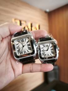 Cartier Santos 100 Full Set couple set