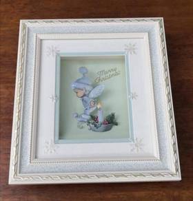 Vintage Merry Christmas photo frame