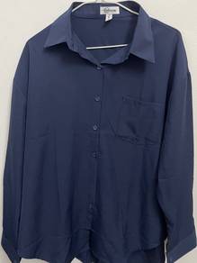kemeja navyblue