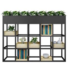 BLACK Hitam Storage Display Rack Shelves Cabinet