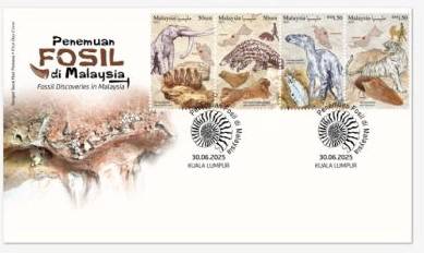 First Day Cover Fossil Discoveries Malaysia 2025