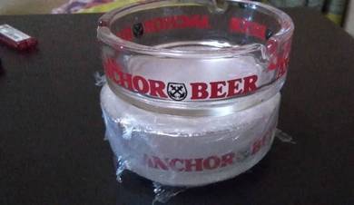 2unit Anchor vintage ashtray 
