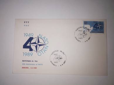 FDC Stamp Turkiye 1989 - 40th Anniversary of NATO