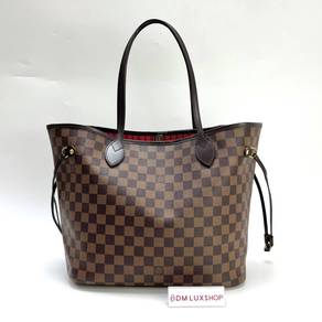 Preloved LV Damier Ebene Neverfull MM GHW