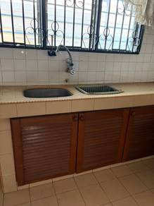 L shaped kitchen cabinet with sink