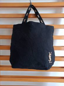 YSL Parfums cotton mini tote bag coach tumi zara