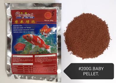 Crystal Fish Food 200gram Baby Feed Aquarium Ikan