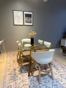 Dining table set including chairs