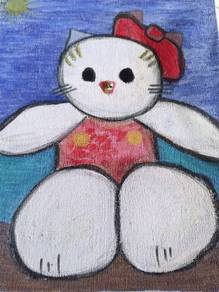 Preloved Hello Kitty Painting 