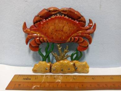 Vintage Magnetic Crab, Coral, Sea Weed,