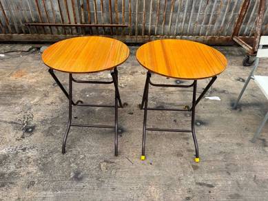 2ft Wooden Meja Lipat Foldable Table