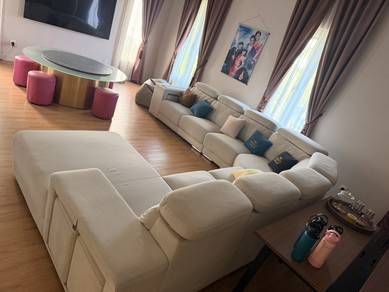 7 to 8 seat fabric sofa