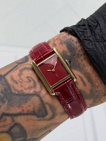 1980s 20x28mm Cartier Must de Tank Vermeil