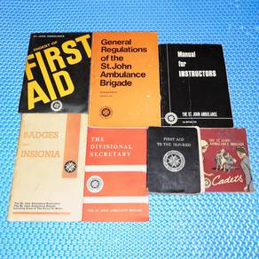 Combo Vintage St. John Ambulance Books Lot of 7