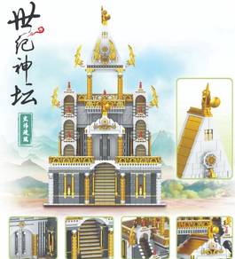 Altar Century Temple Tavern Chinese Building Block