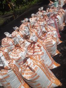 Sabut halus Dan sekam bakar untuk tanaman