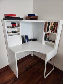Corner work station, white