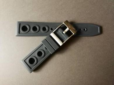 BREITLING 22 mm Black Rubber Watch Strap