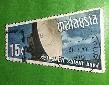Stamp @ Seteshen Satelit Bumi 1970