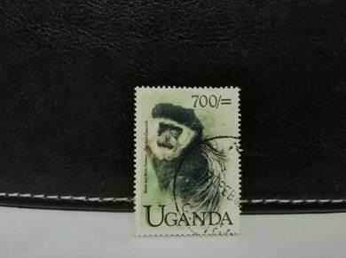 1999 Uganda Stamp Primate Monkey Animal