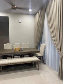 Meja Makan Boleh Laras Dan Kerusi AHSLEY