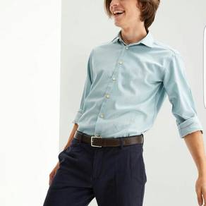 Sacoor Brothers Slim Fit Denim Long Sleeve Shirt