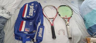 2 racquets and 1 tennis bag for sale (take all)