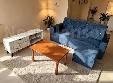 Set Sofa 3Seater&Stool + Tv Cabinet + Coffee Table