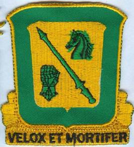 18th Cavalry Regiment Distinctive Unit Army Patch