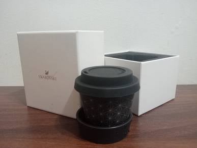 Original Swarovski Crystal Black Deco Mug