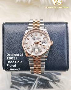 Rolex Datejust 36mm 126231 fluted diamonds dial