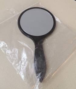Wooden handheld mirror vintage
