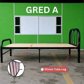 Katil Besi Single (Heavy Duty) 6 Leg