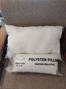 White Polyester Pillow 70x43cm for Hostel