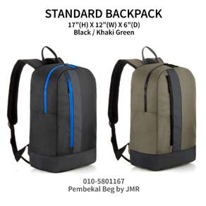 Backpack Bag Galas (Black / Khaki Green)