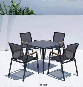 Outdoor patio chairs and table