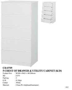 Chest Of Drawer CD-0709-WH