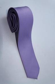 SLIM JT5 Purple Lavender Quality Solid Neck Tie