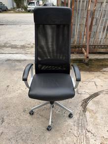 (IKEA) Swivel Kerusi Office Chair Leather