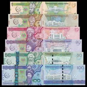 TURKMENISTAN Commemorative Banknotes set 2017