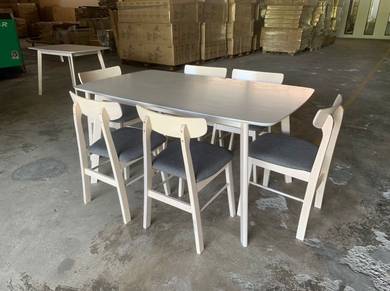 meja makan 6 seater muji style