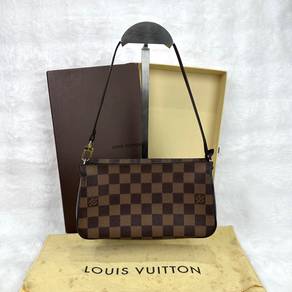 LV Damier Ebene Pochette brown canvas bag