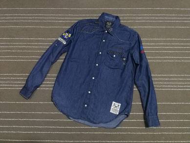 ED HARDY WESTERN solf denim woman M