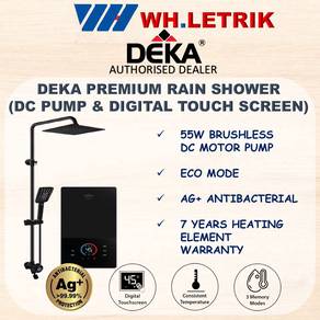Deka DC Motor Rain Shower Water Heater [DIGITAL]