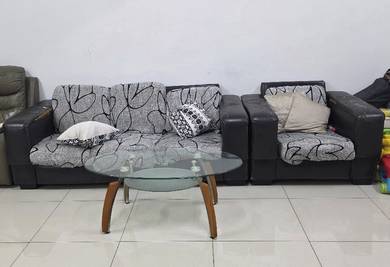 6 seater sofa and 1 coffee table